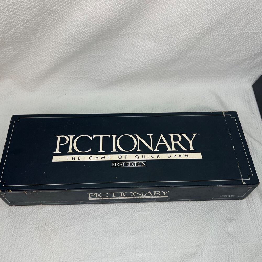First Edition Pictionary Board Game Complete Vintage 1985 Quick Draw Family Game